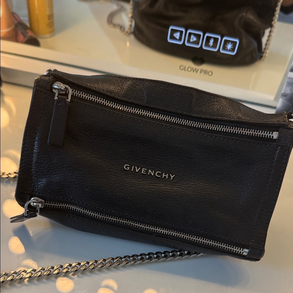 Givenchy Black Leather Chain Bag
